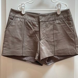 Bebe leather shorts